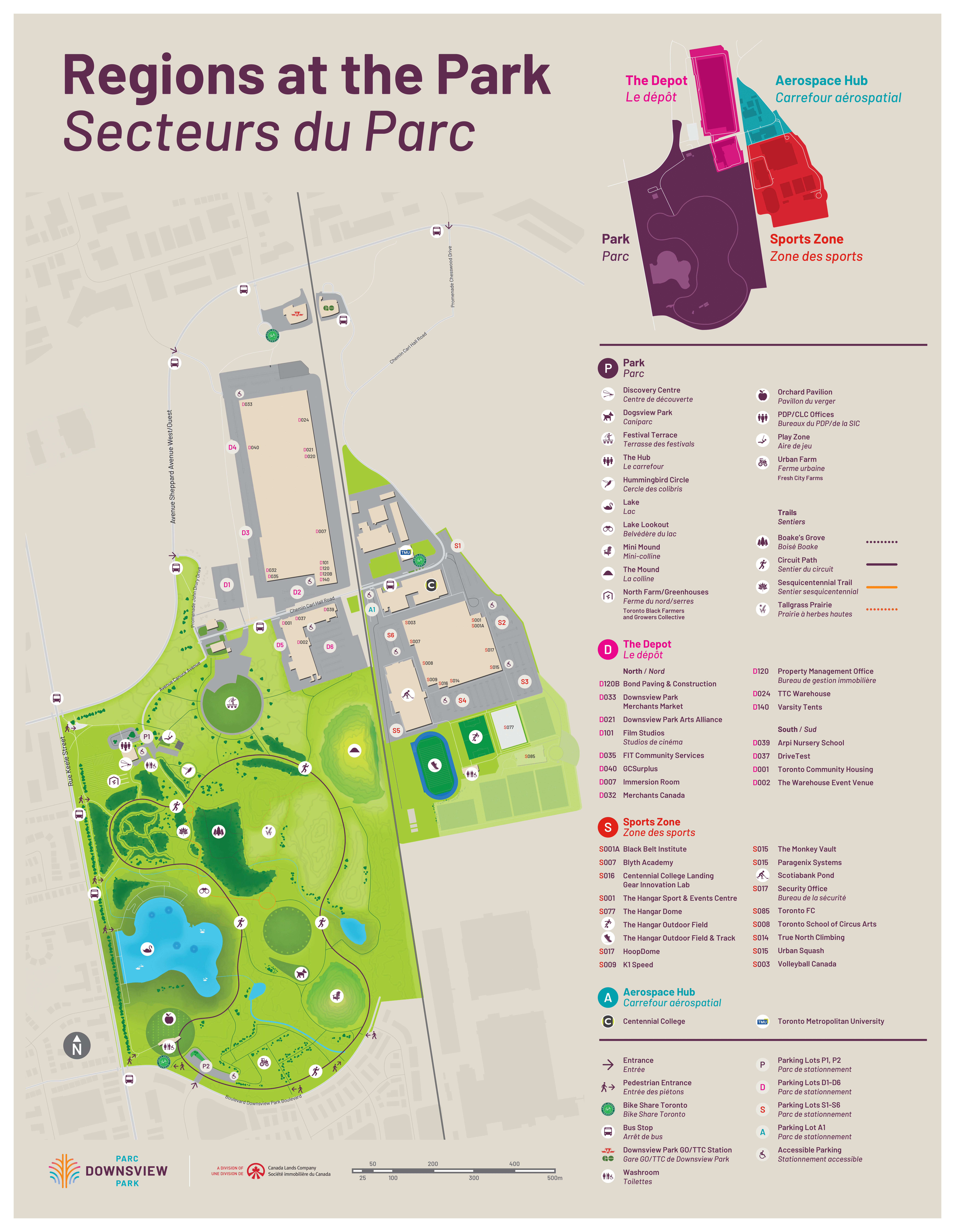 Carte du parc