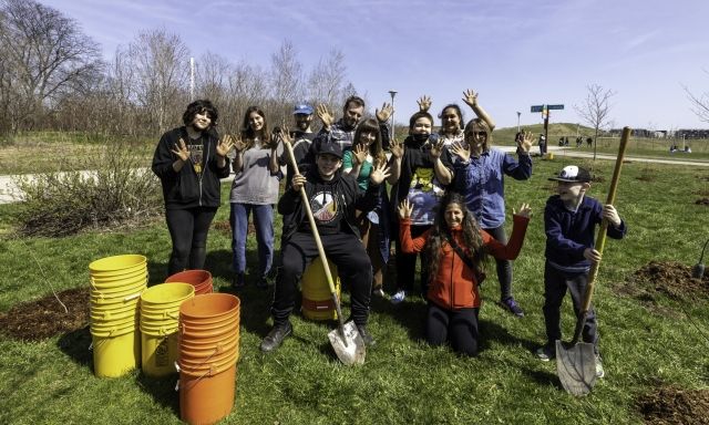Earth Day Tree Planting with NDG